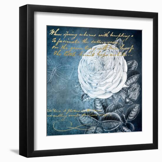 White Bloom 2-Kimberly Allen-Framed Art Print