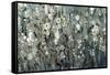 White Blooms with Navy I-Tim O'toole-Framed Stretched Canvas