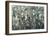 White Blooms with Navy I-Tim O'toole-Framed Premium Giclee Print