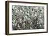 White Blooms with Navy II-Tim O'toole-Framed Premium Giclee Print