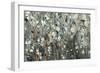 White Blooms with Navy II-Tim O'toole-Framed Premium Giclee Print