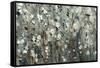 White Blooms with Navy II-Tim O'toole-Framed Stretched Canvas