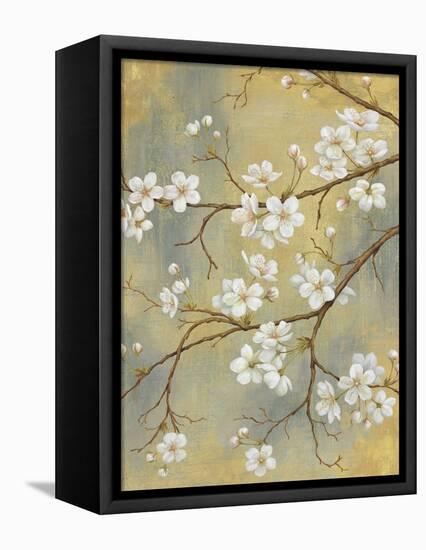 White Blossom III-Daphné B.-Framed Stretched Canvas