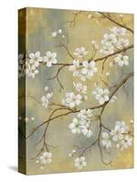 White Blossom III-Daphné B.-Stretched Canvas
