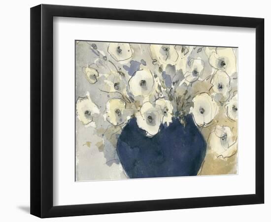 White Blossom Study II-null-Framed Art Print