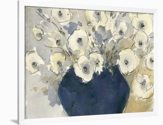 White Blossom Study II-null-Framed Art Print