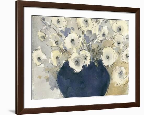 White Blossom Study II-null-Framed Art Print