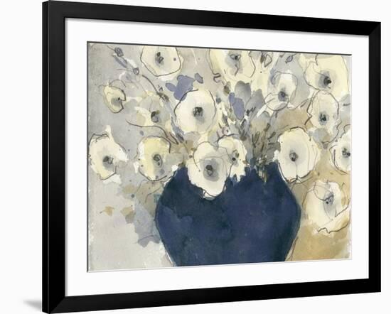 White Blossom Study II-null-Framed Art Print