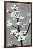 White Blossoms I-Jennifer Goldberger-Framed Art Print