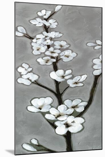 White Blossoms I-Jennifer Goldberger-Mounted Art Print