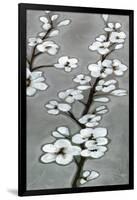 White Blossoms II-Jennifer Goldberger-Framed Art Print