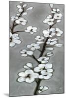 White Blossoms II-Jennifer Goldberger-Mounted Art Print