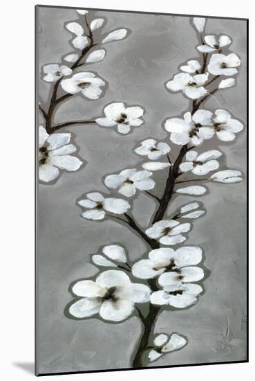 White Blossoms II-Jennifer Goldberger-Mounted Art Print