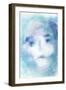 White Blue Face-Patricia Dymer-Framed Giclee Print