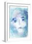 White Blue Face-Patricia Dymer-Framed Giclee Print