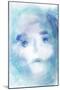 White Blue Face-Patricia Dymer-Mounted Giclee Print