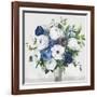 White-Blue Symphony-Asia Jensen-Framed Art Print