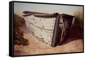 White Boat II-Karl Soderlund-Framed Stretched Canvas