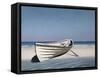 White Boat on Beach-Zhen-Huan Lu-Framed Stretched Canvas