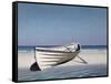 White Boat on Beach-Zhen-Huan Lu-Framed Stretched Canvas