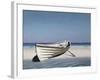 White Boat on Beach-Zhen-Huan Lu-Framed Photographic Print