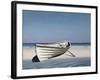 White Boat on Beach-Zhen-Huan Lu-Framed Photographic Print