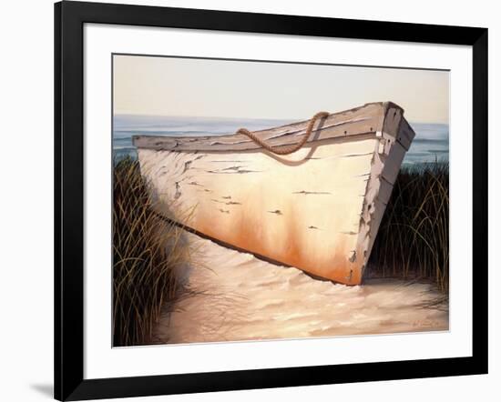 White Boat-Karl Soderlund-Framed Art Print