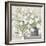 White Bouquet Gray Vase-Julia Purinton-Framed Art Print