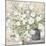 White Bouquet Gray Vase-Julia Purinton-Mounted Art Print