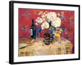 White Bouquet-Allayn Stevens-Framed Art Print