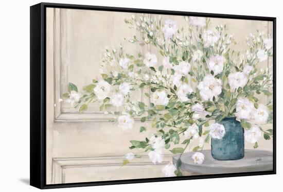 White Bouquet-Julia Purinton-Framed Stretched Canvas