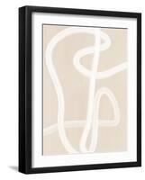 White Brush Stroke Poster No.2-Elena Ristova-Framed Giclee Print