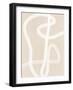 White Brush Stroke Poster No.2-Elena Ristova-Framed Giclee Print