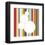 White Bubble on Stripe (detail)-Dan Bleier-Framed Art Print