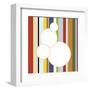 White Bubble on Stripe (detail)-Dan Bleier-Framed Art Print