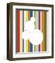 White Bubble on Stripe-Dan Bleier-Framed Giclee Print