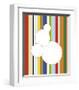 White Bubble on Stripe-Dan Bleier-Framed Giclee Print