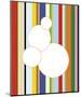 White Bubble on Stripe-Dan Bleier-Mounted Art Print