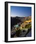 White Buildings at Night, Fira, Santorini, Greece-Bill Bachmann-Framed Photographic Print