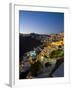 White Buildings at Night, Fira, Santorini, Greece-Bill Bachmann-Framed Photographic Print