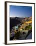 White Buildings at Night, Fira, Santorini, Greece-Bill Bachmann-Framed Photographic Print