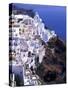 White Buildings in Oia Santorini, Athens, Greece-Bill Bachmann-Stretched Canvas