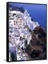 White Buildings in Oia Santorini, Athens, Greece-Bill Bachmann-Framed Stretched Canvas