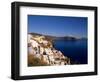 White Buildings on the Cliffs in Oia, Santorini, Greece-Bill Bachmann-Framed Photographic Print