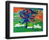 White Bullocks under a Tree-Brenda Brin Booker-Framed Giclee Print