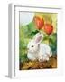 White Bunny Mom & Baby-sylvia pimental-Framed Art Print