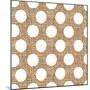 White Burlap Dots-Joanne Paynter Design-Mounted Giclee Print