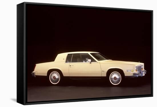 White Cadillac-null-Framed Stretched Canvas