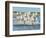 White Camargue Horses Galloping along the Beach in Parc Regional De Camargue - Provence, France-Vadim Petrakov-Framed Photographic Print