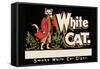 White Cat Brand Cigars-null-Framed Stretched Canvas